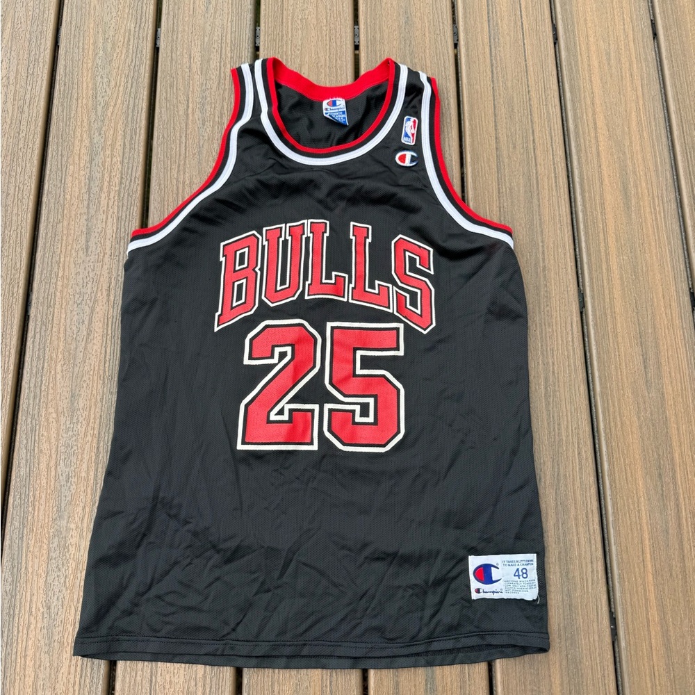 Vintage 90’s Champion NBA Chicago Bulls 25 Kerr Jersey‎ 48